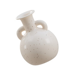 3D Modern Vases Pot. icon isolated on white background. 3d rendering illustration