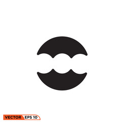 Umbrella icon vector graphic of template