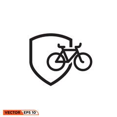 Bicycle icon vector graphic of template 