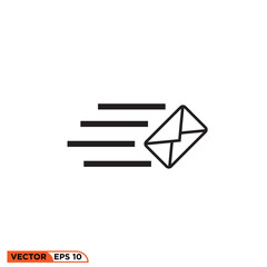 Mail icon vector graphic of template