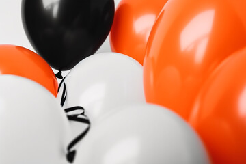 halloween party balloons background