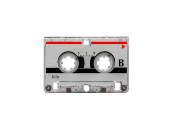 audio cassette isolated
