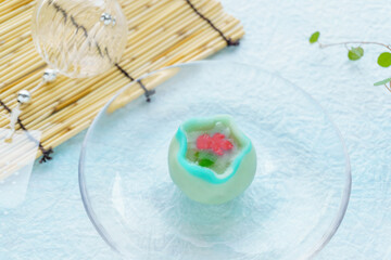 季節の和菓子「金魚鉢」