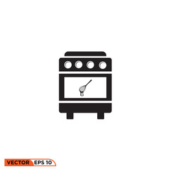 Oven icon vector graphic of template
