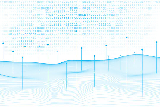 binary code technology with digital lines abstract. circuit lines with high security protection and privacy