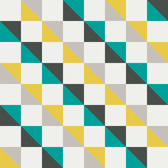 Abstract background of geometric checkerboard and triangle with modern color. Vector seamless pattern. ready to use for cloth, textile, wrap and other