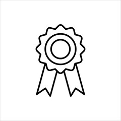 Award vector icon . Symbol collection of approved, certified, qualified, the best, and check mark. Vector sign set of rosette. isolated on white background.