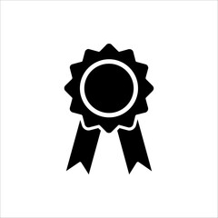 Award vector icon . Symbol collection of approved, certified, qualified, the best, and check mark. Vector sign set of rosette. isolated on white background.
