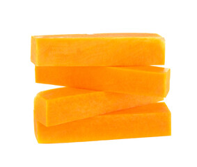 butternut squash slice isolated on transparent png