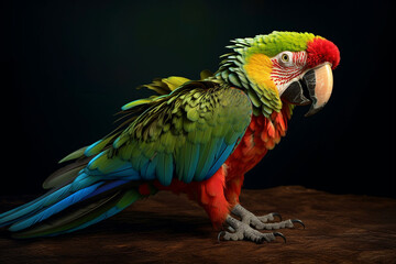 Fototapeta premium cute and unique parrot animal , Generative AI 