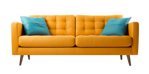 Isolated sofa on white background, transparent - 618843958