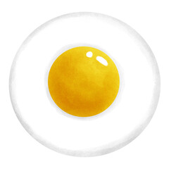 fried egg on a plate