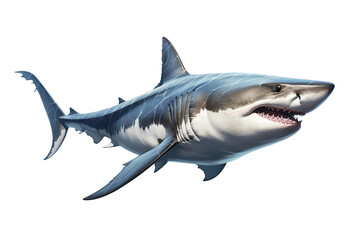 Fototapeta premium Shark, Transparent background. generative AI