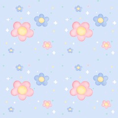 background seamless pattern flower 