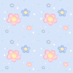 background seamless pattern flower 
