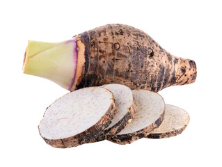 taro root on transparent png