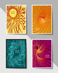 Editable cover design, A4 format. Abstract background for cover design and print products.