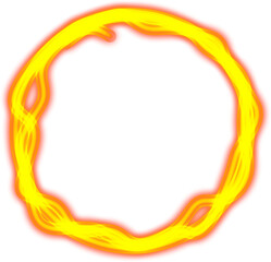 Glowing Abstract Circle Frame