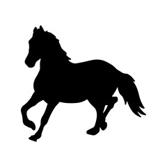 Horse Icon, Vector, Silhouette