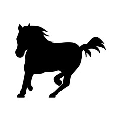 Horse Icon, Vector, Silhouette