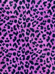 Pink leopard print fabric
