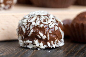 Chocolates with coconut sweet filling