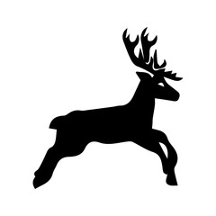 wild deer animal vector silhouette