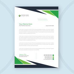 Modern letterhead flyer corporate official minimal creative abstract professional vector layout design