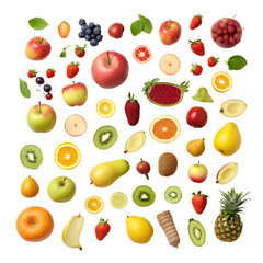 background with fruits AI generative 
