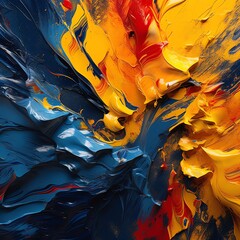 Abstract paint splashes