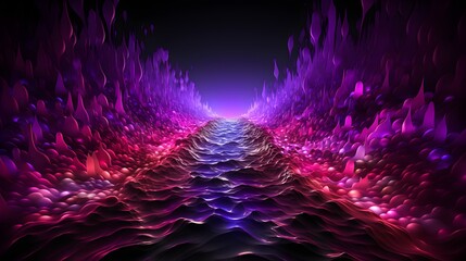 Dusk settles as a majestic sky illuminates in mesmerizing shades of purple and black.