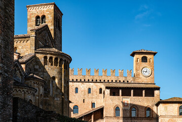 Fototapeta na wymiar View of Castell'Arquato old palace