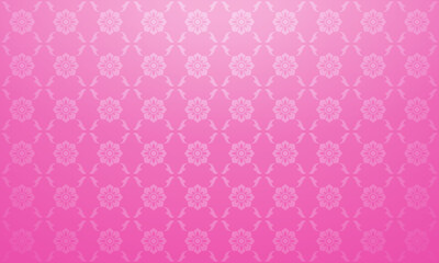 Luxury Thai pattern pink background vector illustration. Lai Thai element pattern.
