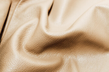 Brown leather jacket texture, genuine soft leather.