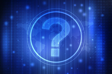 
2d illustration question mark background
