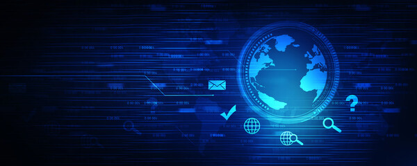 2d illustration world map abstract background
