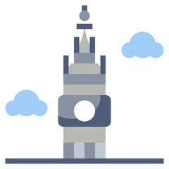 BIG BEN line icon,linear,outline,graphic,illustration