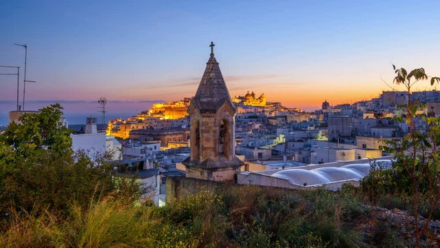 Ostuni, Italy Old Town and Church Tower