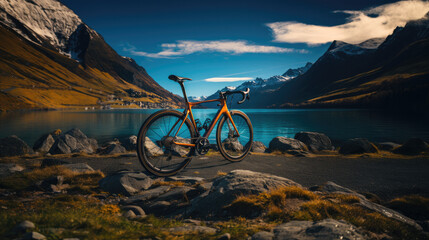 Obraz na płótnie Canvas Product Shot of Carbon Fiber Road Bike Colorado