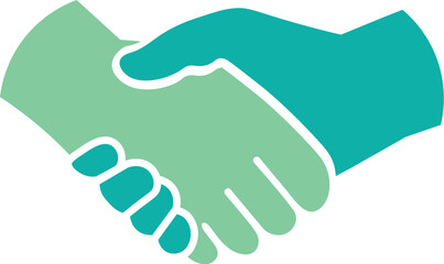 Fototapeta premium handshake icon vector