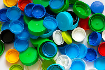 pile of plastic bottle cap