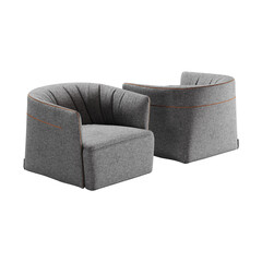 isolated furnitures in white background studio style from different categories like pouf, sofa, chair, armchair etc.