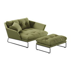 isolated furnitures in white background studio style from different categories like pouf, sofa, chair, armchair etc.