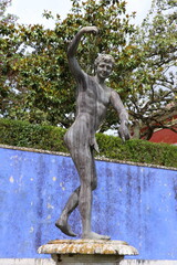 Fototapeta na wymiar Statue du Palais des Marquis de Fronteira, à Lisbonne