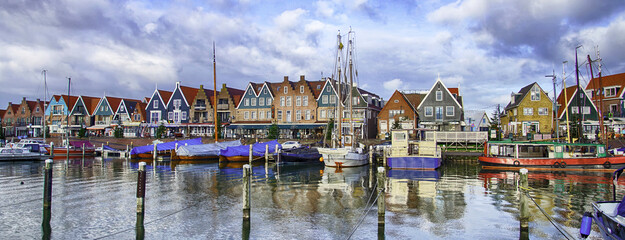 Marina and waterfront of Volendam