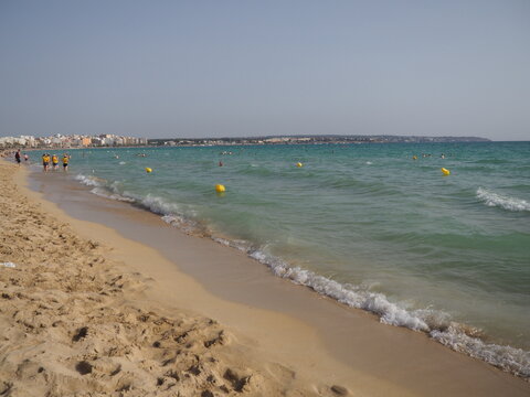 Strand in Palma de Mallorca, Spanien