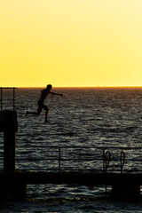 Fototapeta premium Jetty Jumping