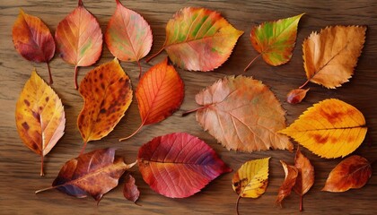 Colorful autumn leaves background. Generative AI
