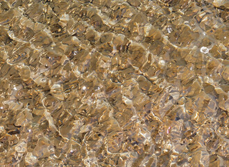 A Close-Up Shot of Water Surface Texture