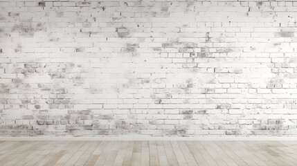 White brick wall, background photo texture generativ ai